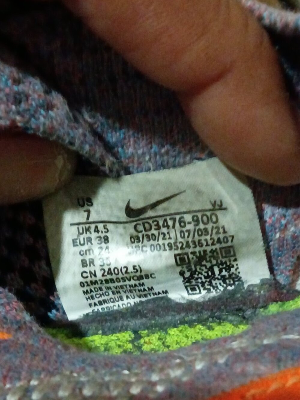 Nike Space Hippie 04 Multi Color Total Orange Women's Size 7 CD3476-900 - Picture 2 of 15